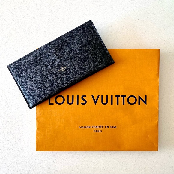 LOUIS VUITTON Pochette Felicie insert black wallet/card holder, NEW - Picture 5 of 6